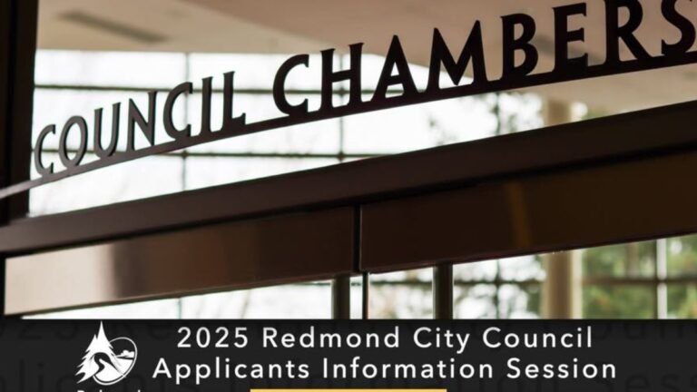 Redmond City Council Position 1 Vacancy: Applications Closed, Interviews Scheduled for January