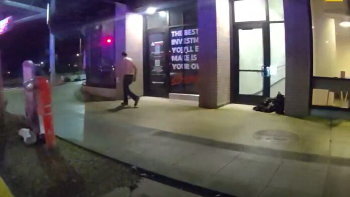 Shirtless Man Arrested