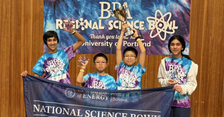 Redmond’s Timberline Middle School Takes Top Honors at BPA Regional Science Bowl