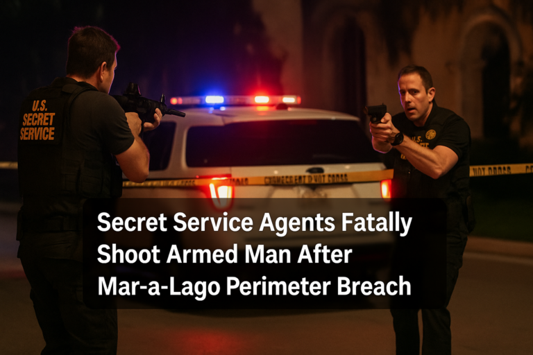 Secret Service Agents Fatally Shoot Armed Man After Mar-a-Lago Perimeter Breach
